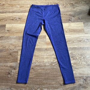 Zella Live In legging, purple/black design, size Small